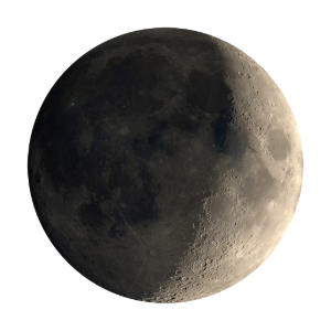 Realistic Waning Gibbous Moon PNG